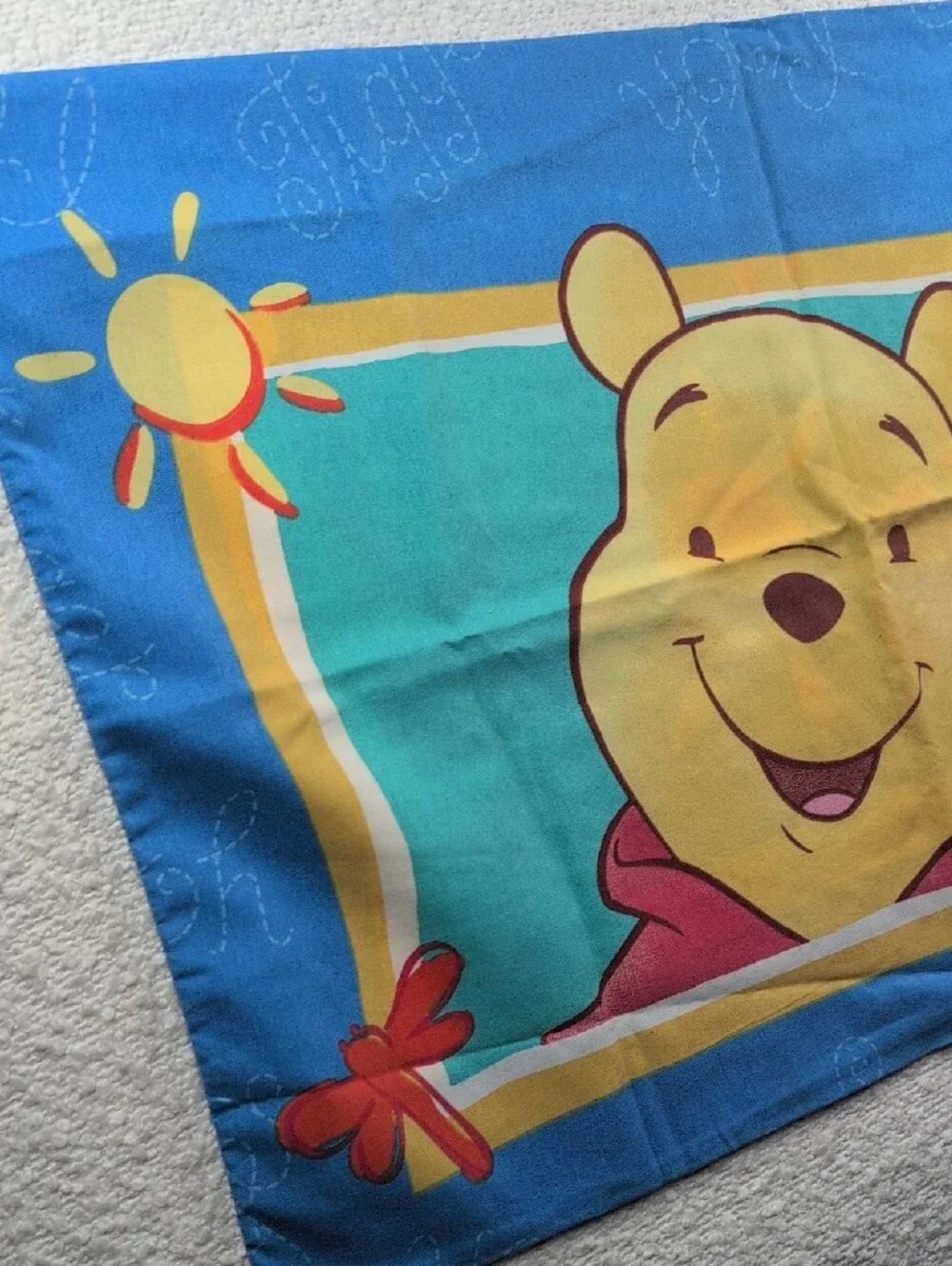 Classic Winnnie The Pooh SINGLE pillow Case Crafting Fabric